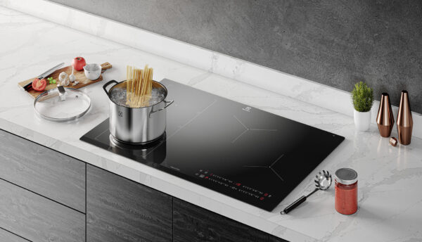 Cooktop indução profissional: o toque de excelência em sua cozinha dos sonhos, projetada com maestria pelos nossos arquitetos. Design e funcionalidade no ápice!