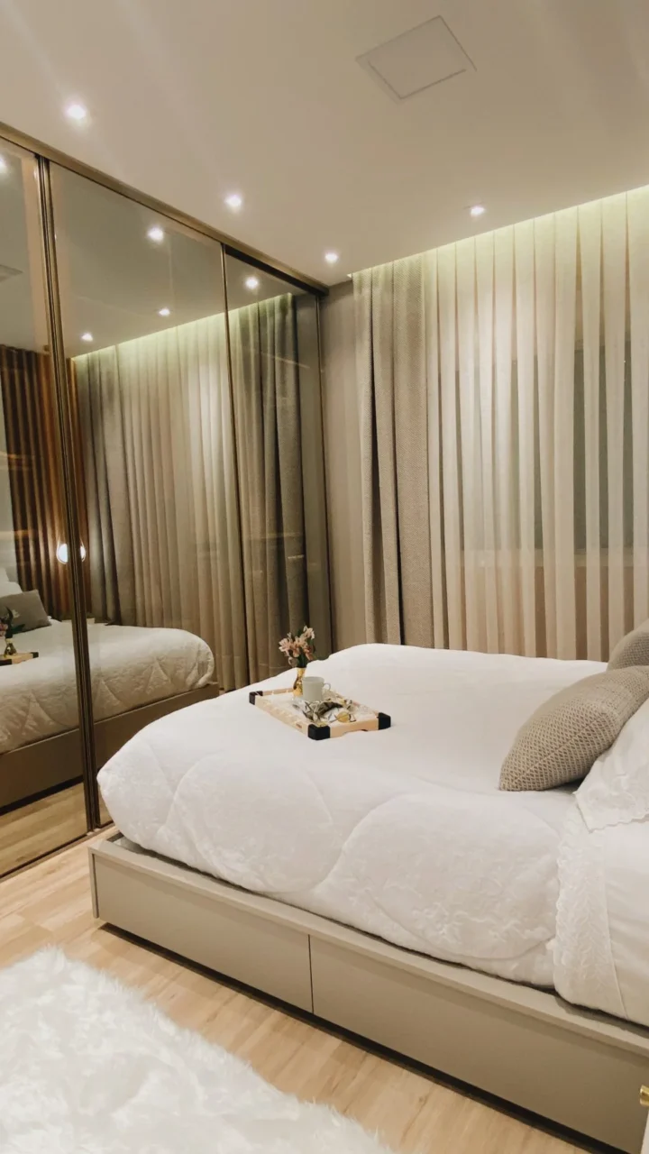 Cortina blackout: Transforma seu quarto em um santuário de descanso e bem-estar com design e sofisticação. | Arquitetura & Decoração Premium